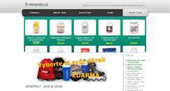 Desktop Screenshot of e-mineraly.cz